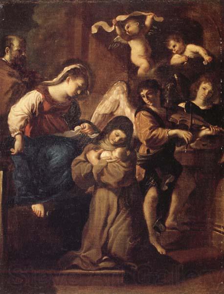 Giovanni Francesco Barbieri Called Il Guercino The Vistion of St.Francesca Romana Norge oil painting art